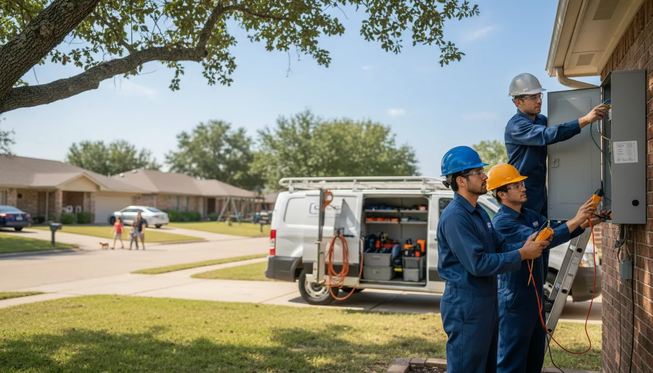 Certified electrician providing emergency electrical services in Spring, TX